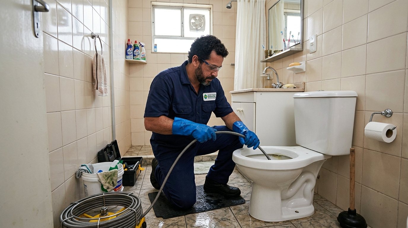 Desentupimento de Vaso com Equipamento em São Luís‑MA