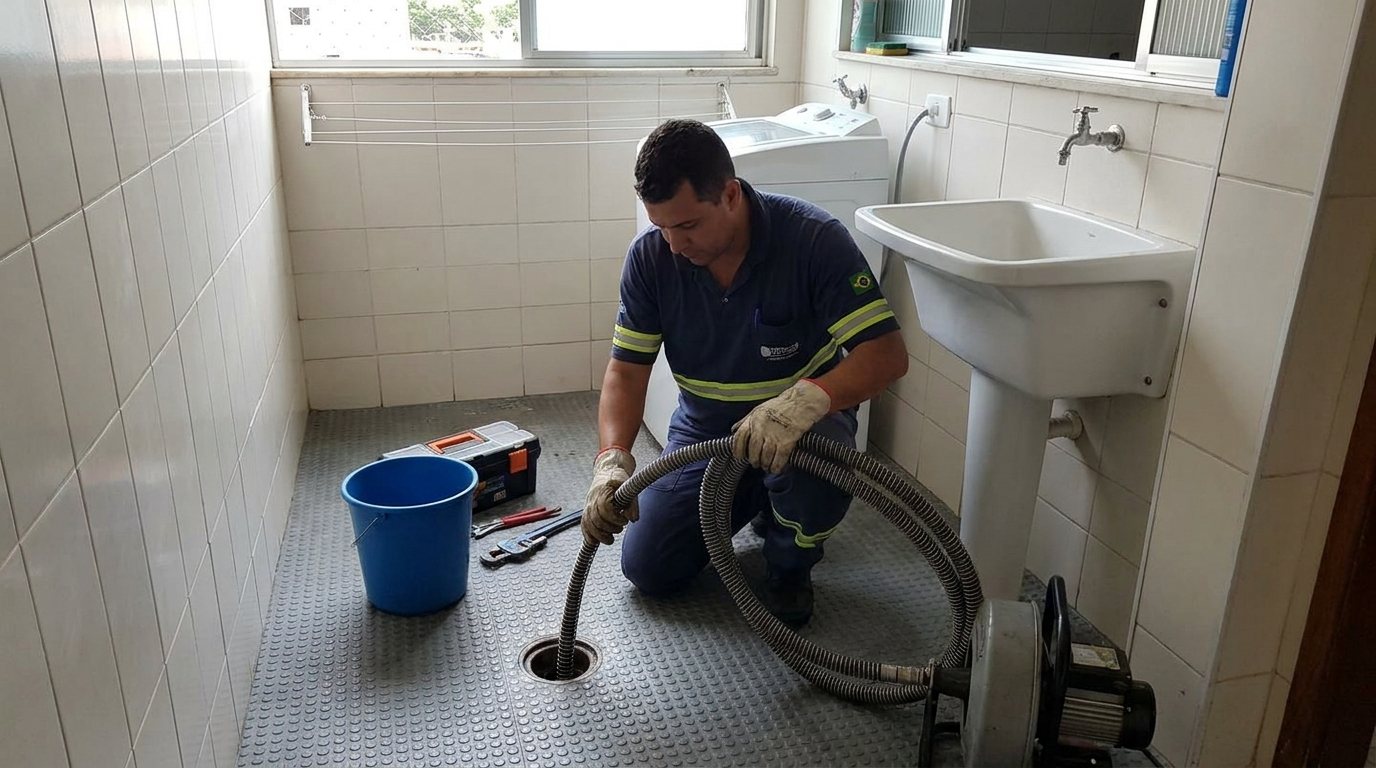 Ponto de Esgoto na Lavanderia em São Luís‑MA